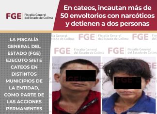 En cateos, incautan más de 50 envoltorios con narcóticos y detienen a dos personas