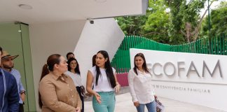 Indira Vizcaíno supervisó la construcción del Centro de Convivencia Familiar en el Parque Regional; se invierten casi 30 MdP