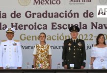 Sheinbaum encabeza graduación de 211 guardiamarinas y llama a defender la soberanía nacional