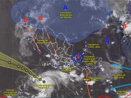 Pronostican lluvias en Colima este domingo; vigilan al huracán Genevieve