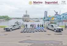 Marina asegura más de una tonelada de presunta cocaína frente a costas de Chiapas; hay tres detenidos