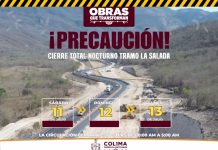 Seidum Colima anticipa cierre total nocturno en ‘La Salada’ este sábado, domingo y lunes