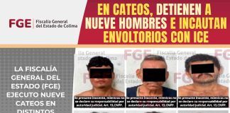 En cateos, detienen a nueve hombres e incautan envoltorios con ICE