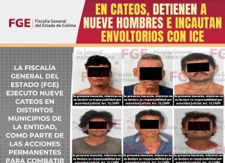 En cateos, detienen a nueve hombres e incautan envoltorios con ICE