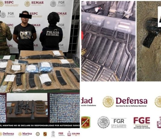 Operativo contra célula del CJNG en Manzanillo deja una persona detenida, dos abatidas y el aseguramiento de armas y drogas