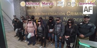 Detienen en Tijuana a 11 pasajeros de un vuelo procedente de Guadalajara con 165 kilos de cocaína