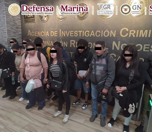 Detienen en Tijuana a 11 pasajeros de un vuelo procedente de Guadalajara con 165 kilos de cocaína