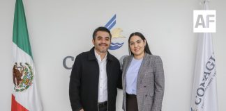 Indira Vizcaíno y titular de Conagua revisan avances del Acueducto de Colima y la Presa Derivadora en Armería