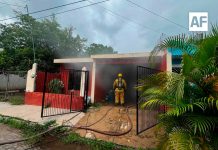 Controlan incendio en vivienda de la colonia Emiliano Zapata, en Villa de Álvarez