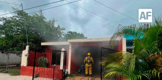 Controlan incendio en vivienda de la colonia Emiliano Zapata, en Villa de Álvarez