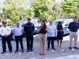 Indira Vizcaíno entregó patrullas, uniformes y equipamiento al Ayuntamiento de Colima; se invirtieron más de 4.5 MdP