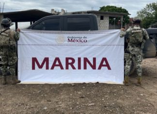 Marina asegura armas, droga y rescata a una persona privada de la libertad en Sinaloa