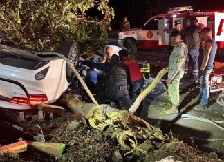 Dos personas resultan lesionadas tras volcadura en la carretera Colima–Guadalajara