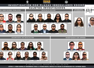 Fiscalía del Edomex procesa a 26 personas por presunta red de “aviadores” y plazas fantasma; investiga a 33 implicados