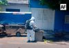PC Tecomán atiende incidente con sustancias químicas en finca abandonada; no se reportan lesionados