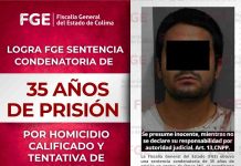 Logra Fiscalía General del Estado sentencia condenatoria de 35 años de prisión por homicidio calificado y tentativa de homicidio calificado