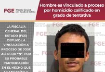 Hombre es vinculado a proceso por homicidio calificado en grado de tentativa