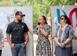 Entrega Tey Gutiérrez en Pueblo Nuevo vialidades y se cumple Meta Estratégica