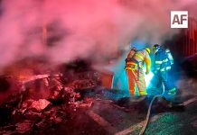 Incendio consume tráiler en la autopista Colima-Guadalajara