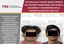 PDI realiza cateos simultáneos en cuatro municipios; FGE marca un antes y un después en la investigación de delitos
