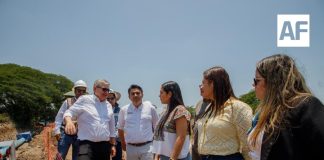 Gobernadora Indira Vizcaíno y titular de Conagua supervisaron avance de 45% en la construcción del acueducto ‘Agua para Colima’