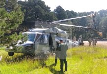 Helicóptero de la Fuerza Aérea realiza aterrizaje de emergencia en Durango; siete personas resultan con contusiones leves