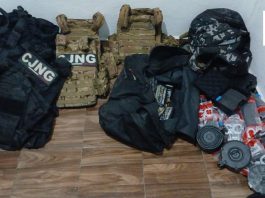 Operativo conjunto de SSPC Colima, Marina y FGE permite el aseguramiento de más de 2 mil 500 cartuchos, armas, granadas, equipo táctico y droga