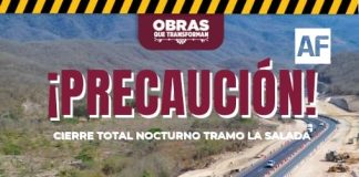 Seidum Colima informa de cierre total nocturno en ‘La Salada’ este domingo, lunes y martes