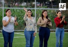 Gobernadora de Colima entregó nueva cancha de futbol 5 en la colonia ‘Valle Real’ de Cuauhtémoc