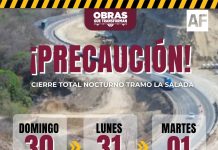 Seidum Colima alerta sobre cierre total nocturno en ‘La Salada’ este domingo, lunes y martes