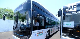 Puerto Vallarta estrenó 29 nuevos camiones de transporte público este sábado
