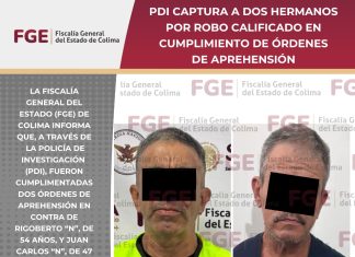 Policía de Investigación captura a dos hermanos por robo calificado en cumplimiento de órdenes de aprehensión