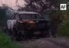 Hallan tres cuerpos calcinados dentro de un vehículo incendiado en Tuxpan, Jalisco