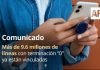 Más de 2.3 millones de líneas fueron suspendidas y ya recuperaron su servicio