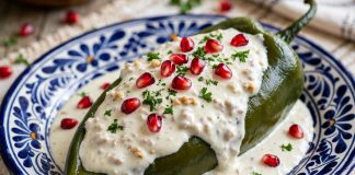 Chiles en nogada: tradición mexicana que celebra los sabores del campo