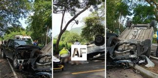 CRUM atiende a dos personas lesionadas tras accidente vehicular en Coquimatlán