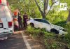 Volcadura en la carretera Villa de Álvarez–Comala deja un lesionado leve