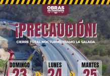 Seidum Colima informa sobre cierre total nocturno en ‘La Salada’ este domingo, lunes y martes