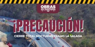 Seidum Colima informa sobre cierre total nocturno en ‘La Salada’ este domingo, lunes y martes