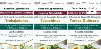 DIF Estatal Colima impulsa capacitación gratuita con cursos de cocina y elaboración de productos artesanales
