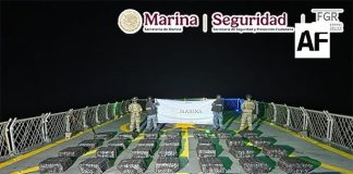 Marina asegura más de una tonelada de presunta cocaína en el Pacífico; hay seis detenidos