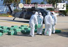 Marina asegura 1.9 toneladas de presunta cocaína frente a costas de Guerrero