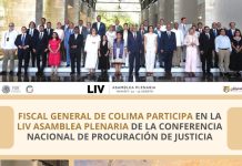 Fiscal General de Colima participa en Asamblea Nacional de Procuración de Justicia