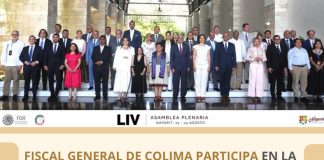 Fiscal General de Colima participa en Asamblea Nacional de Procuración de Justicia