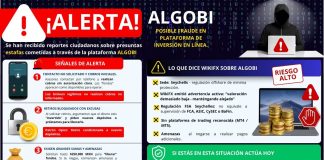 Policía Cibernética de Colima alerta sobre posible fraude en plataforma de inversión ALGOBI