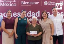 Indira Vizcaíno destaca Pensiones del Bienestar como un derecho para mujeres y personas adultas mayores