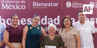 Indira Vizcaíno destaca Pensiones del Bienestar como un derecho para mujeres y personas adultas mayores