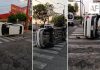 Mujer resulta lesionada en choque entre dos vehículos en la avenida San Fernando