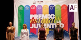Indira Vizcaíno entregó el Premio Estatal de la Juventud 2026, en el Teatro Hidalgo