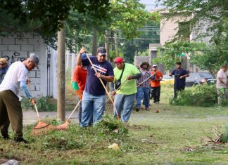 Tey encabeza Macro Brigada de Limpieza en Av. Lorenzo López Llerenas